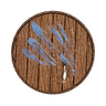 Grey Wolf Wooden Shield